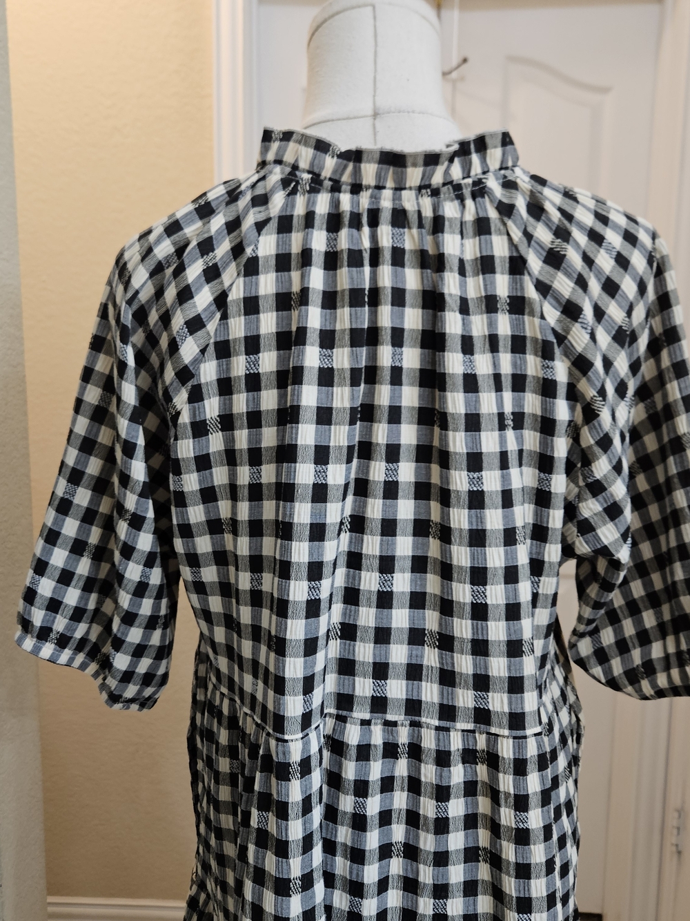 BB Dakota Steve Madden Gingham Tiered Dress – Size M - Picture 8 of 10
